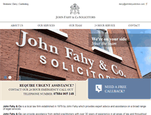 Tablet Screenshot of johnfahysolicitors.com